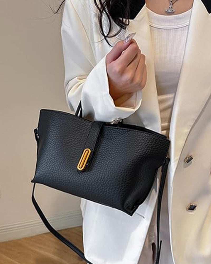 Women's Elegant Solid Color French Style Handbag