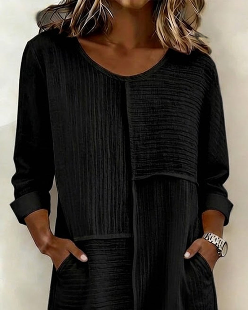 Textured Shift Dress