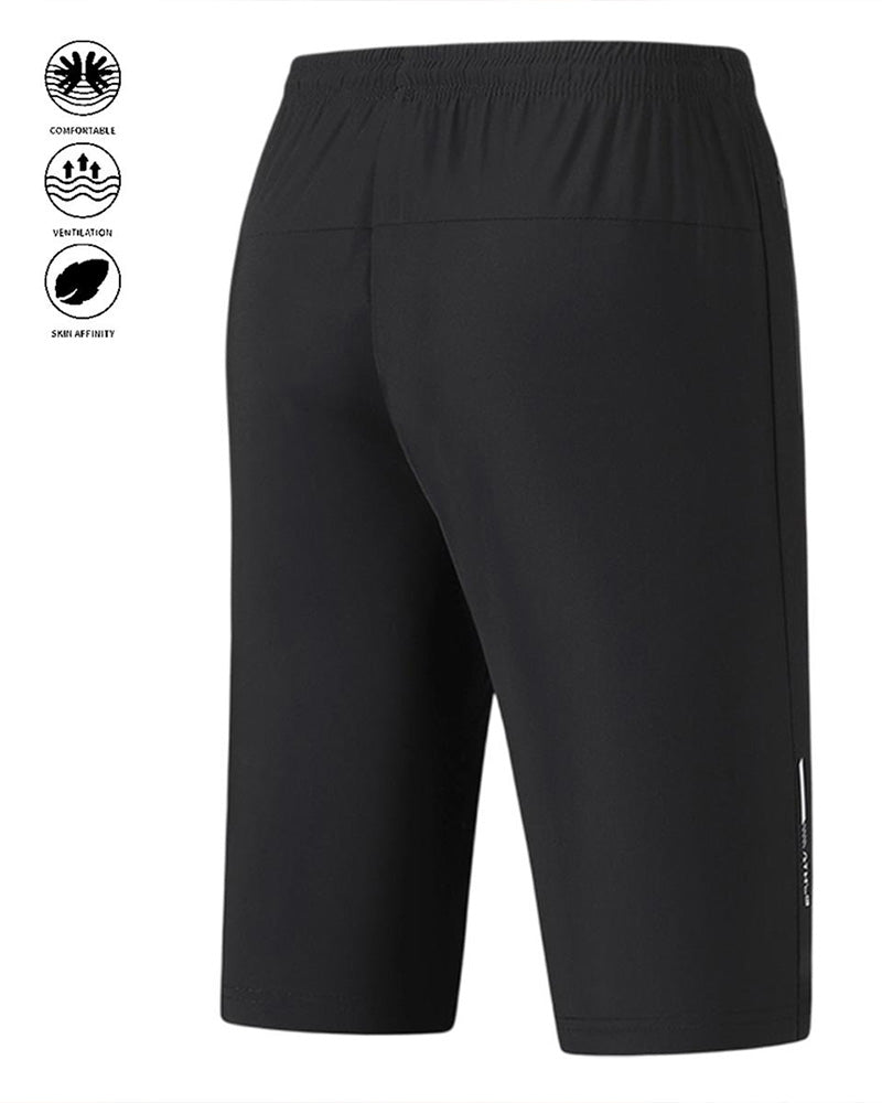 Cooling Stretchy Elastic Waist Drawstring Quick-Dry Active Pants