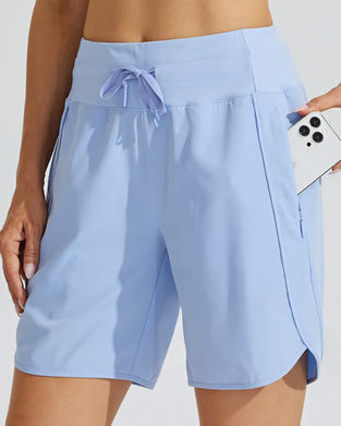 High-Waisted Tummy Control Athletic Shorts