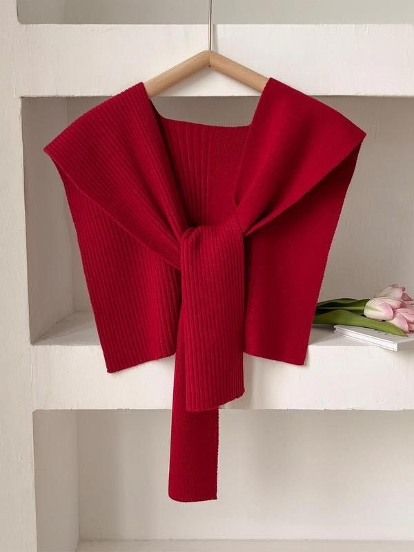 Casual Versatile Solid Color Shawl Scarf For Women