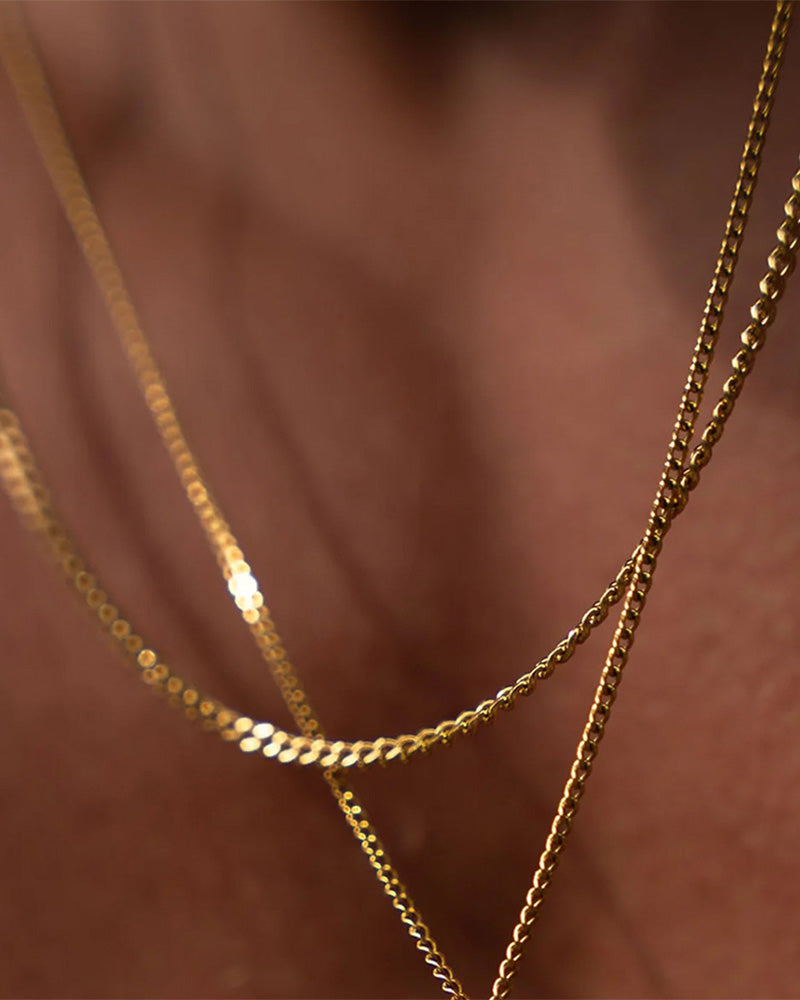 Minimal Pendant Necklace Duo