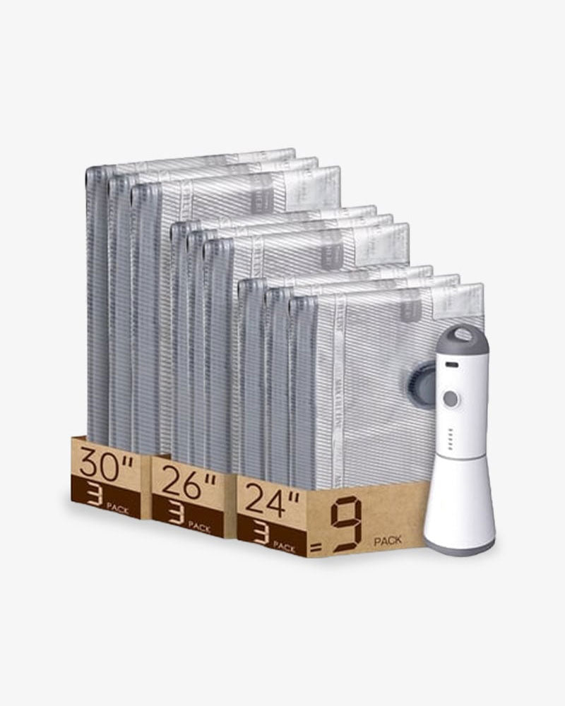 Travel Vacuum Bags with Portable Electric Pump