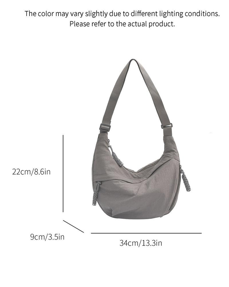 Nylon Dumpling Crossbody Bag