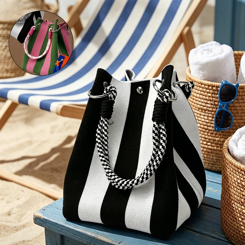 Mini Knit Bucket Tote Bag