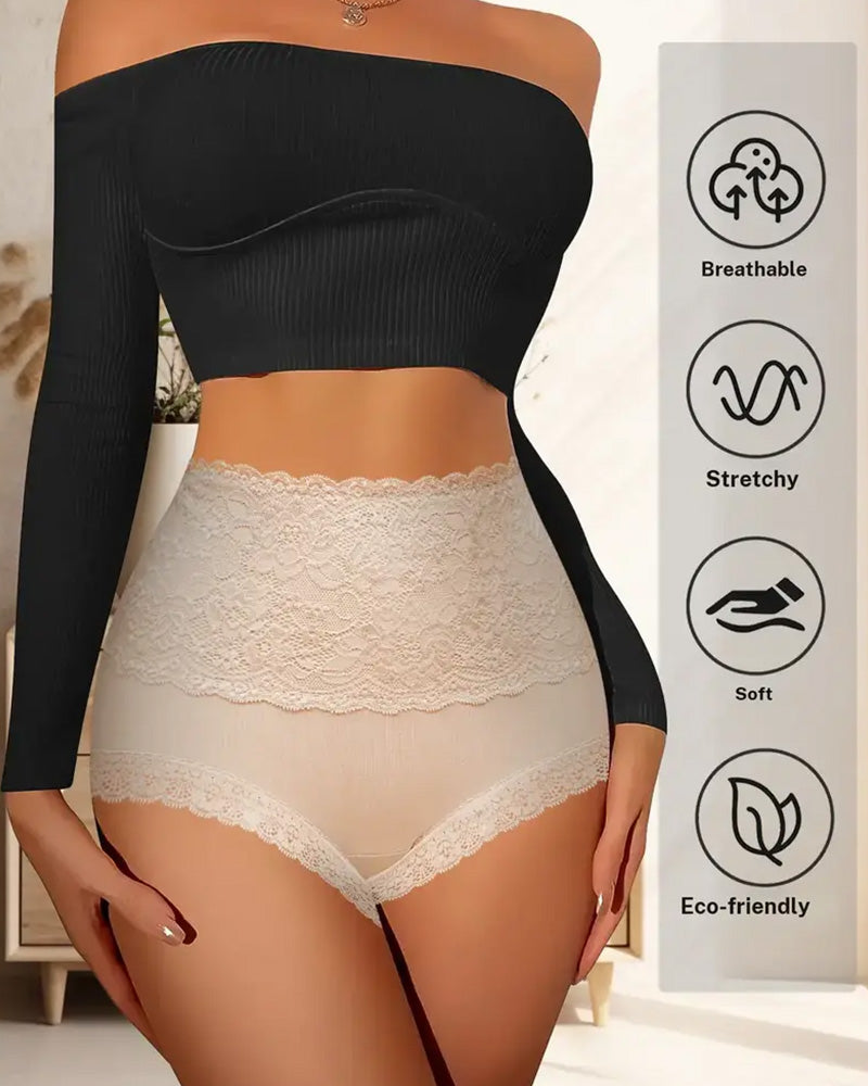 Lace Tummy Control High-Waist Panties