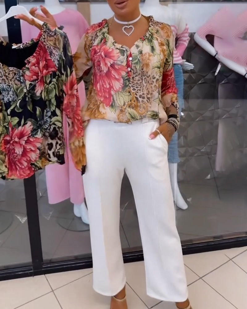 Casual Straight Bootcut Pants