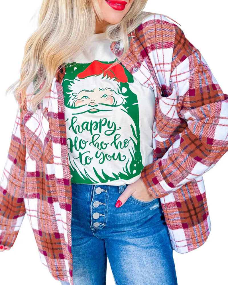 Checkered Woolen Shirt Relaxed Coat