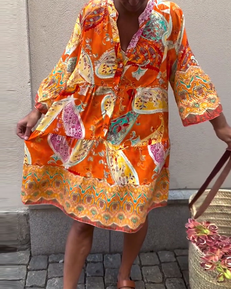 Bohemian Fashion Print Dress