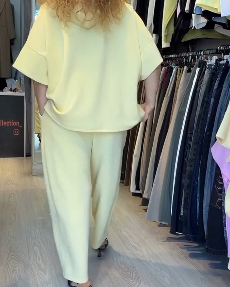 Hooded Beaded Casual Set