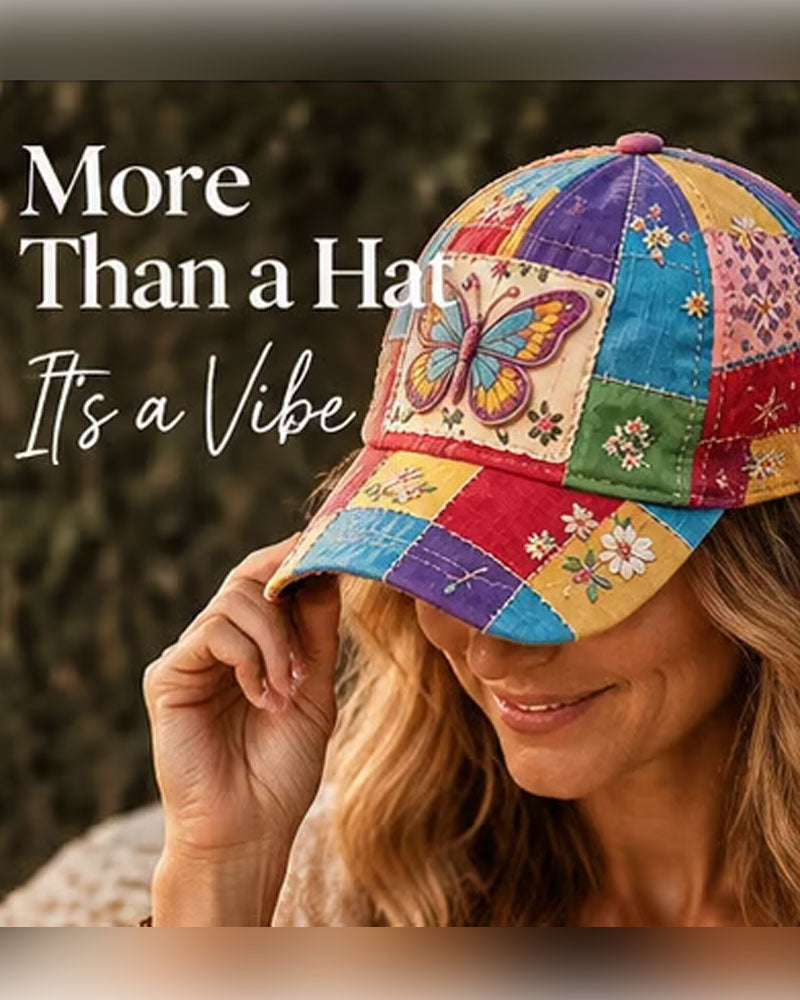 Butterfly Embroidered Baseball Cap