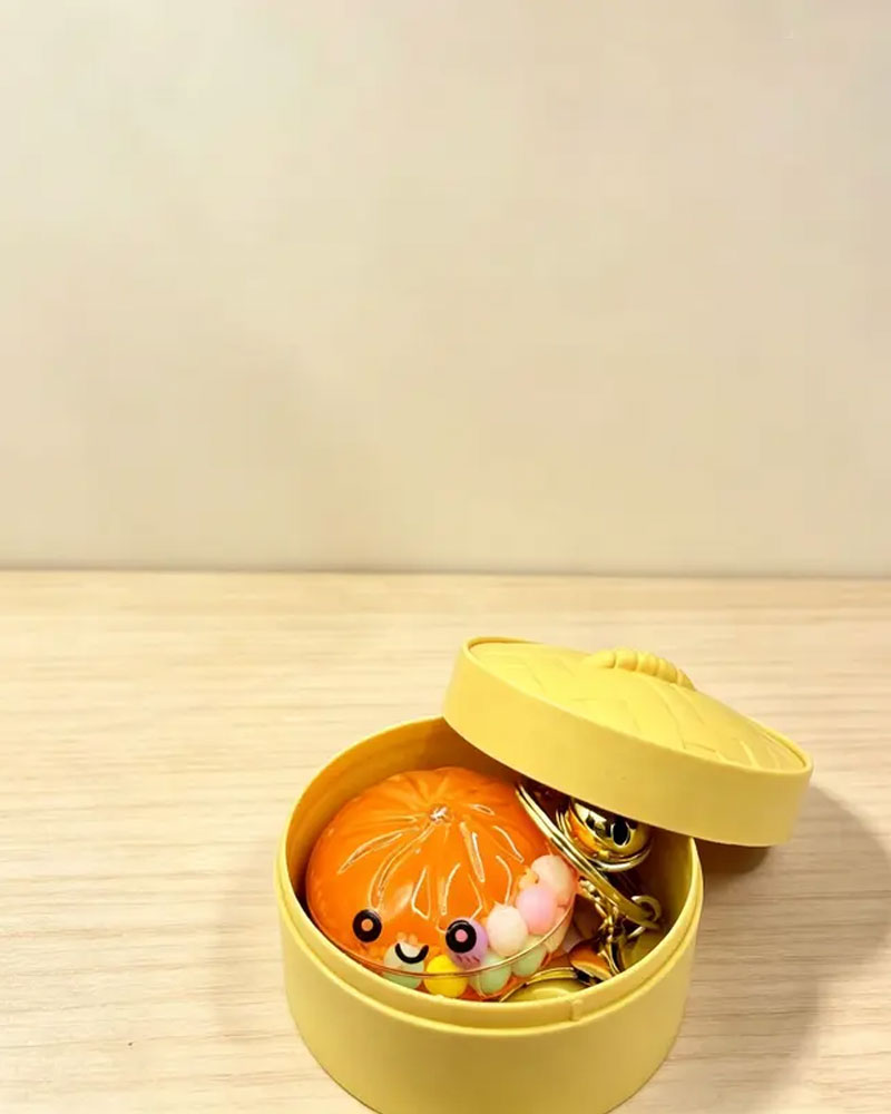 Glitter Sand Dumpling Keychain