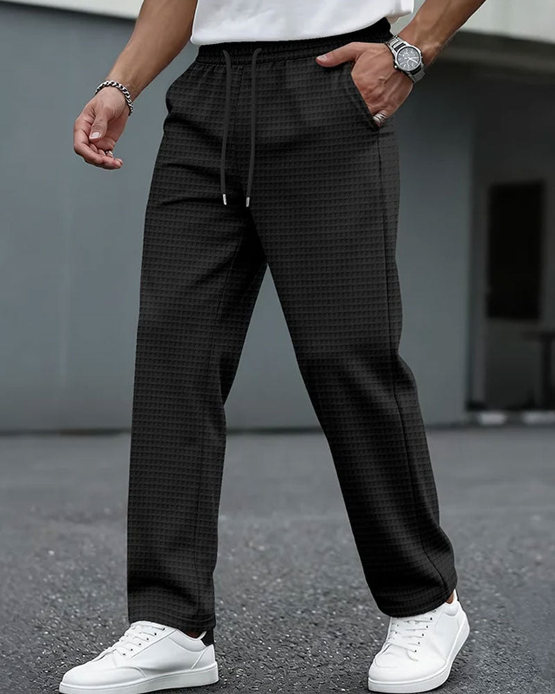 Solid Color Men's Sweat Pants