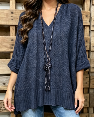 Hollow Oversized Lazy Pullover