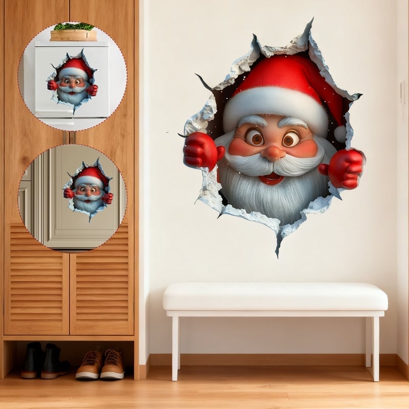 Santa Claus Wall Sticker Set
