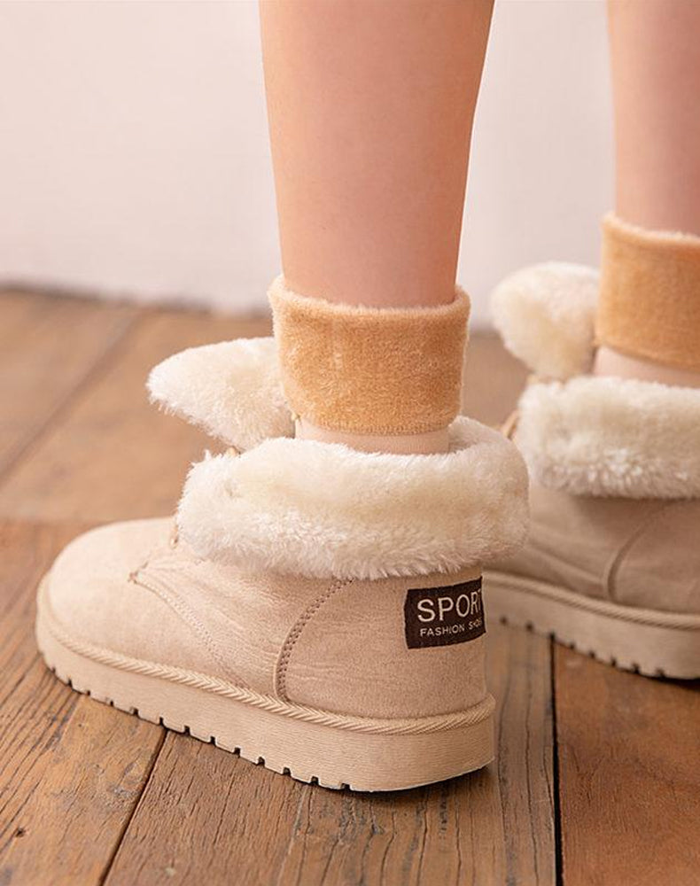Winter soft plush floor socks