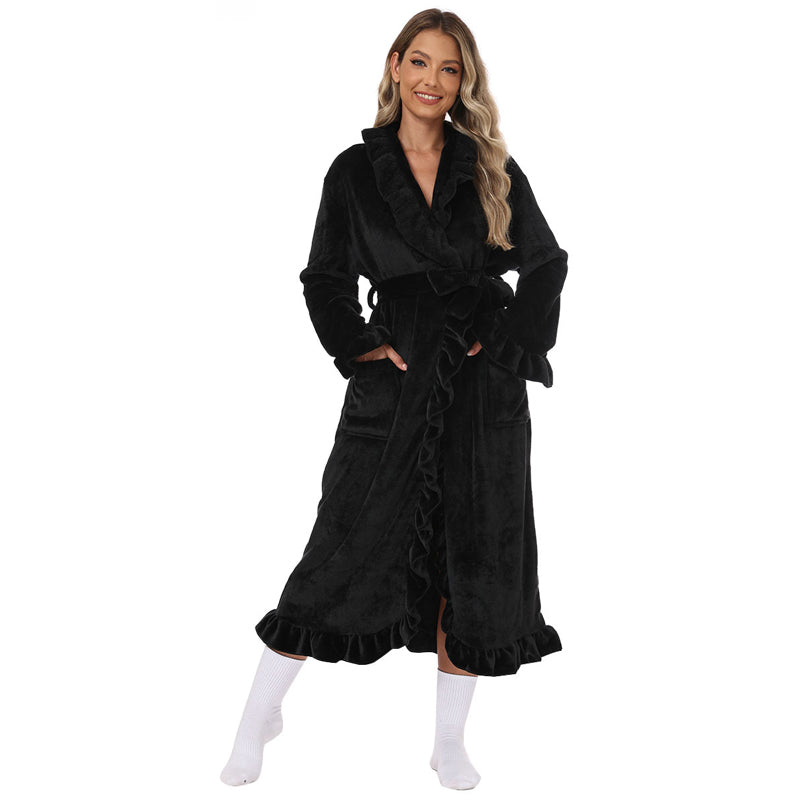 🔥✨Soft and supple bathrobe 🧖♀️ – Soft fabric against the skin, cozy warmth after showering