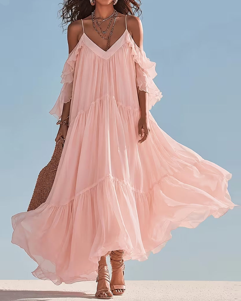 Camisole Ruffle Casual Dress