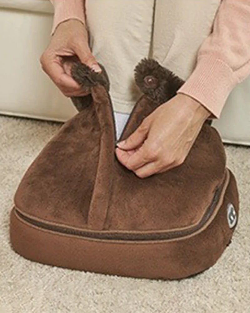 2-in-1 Electric Foot Warmer with Massage