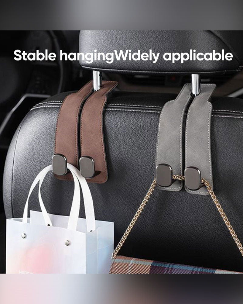 Suede Leather Car Seat Hook