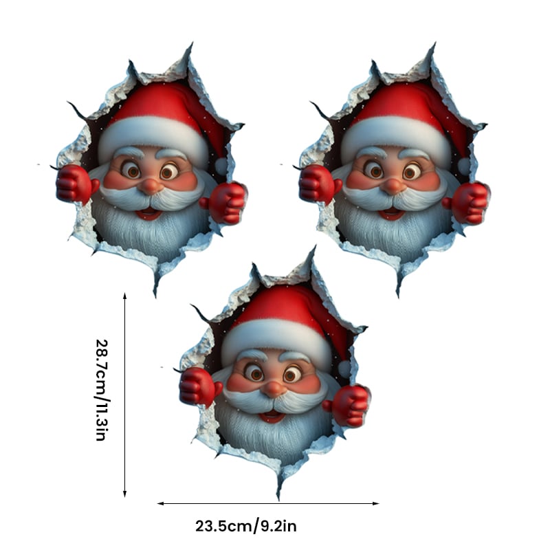 Santa Claus Wall Sticker Set
