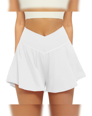 High Waist Solid Color Shorts