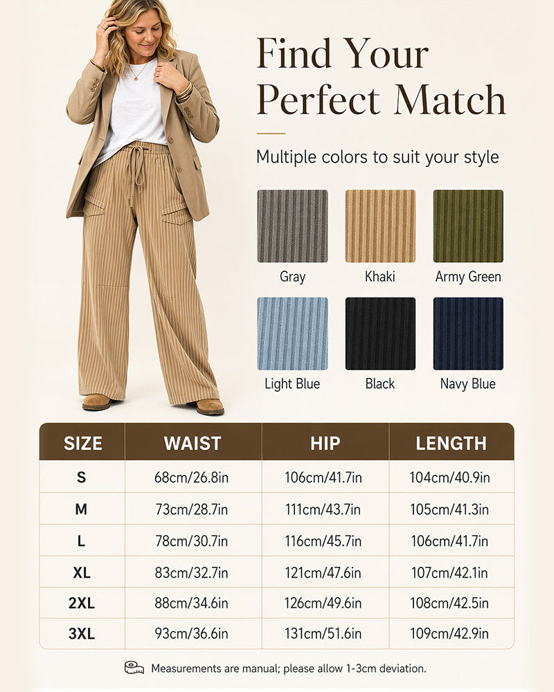 Pocket Drawstring Long Pants