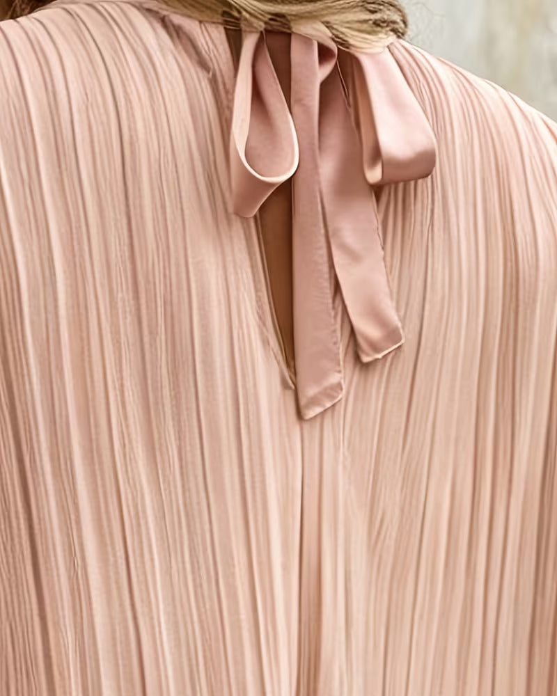 Short Sleeve Solid Color Blouse