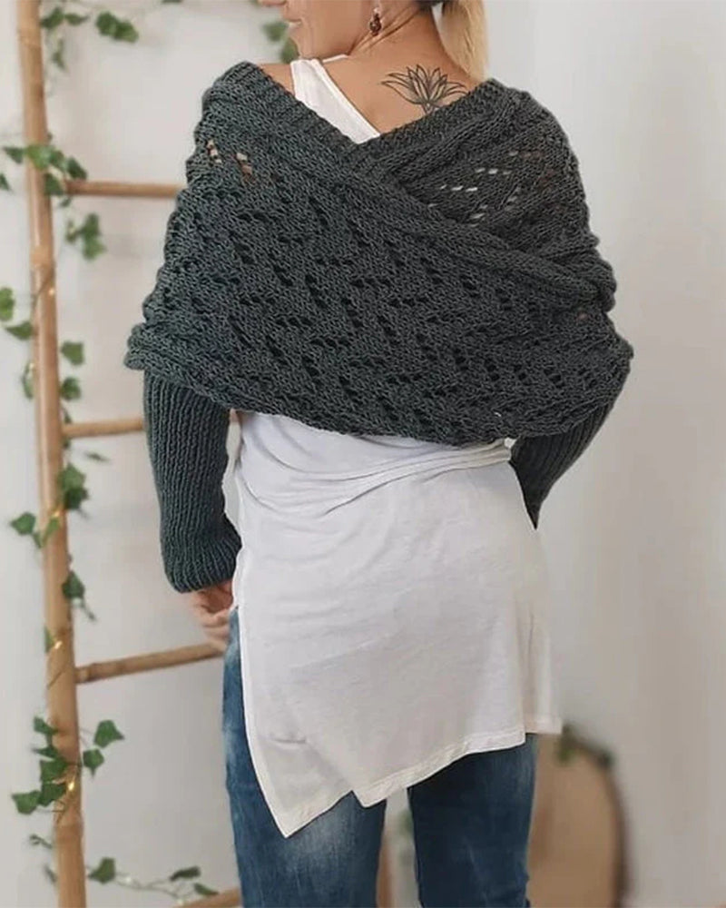 Women's Fashionable Knitted Scarf Shawl