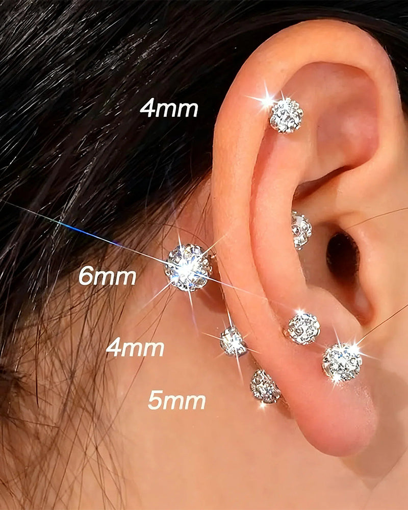 Glittering Diamond Earrings