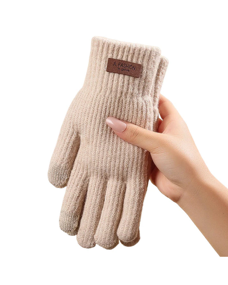 Warm Thermal Knit Touchscreen Gloves