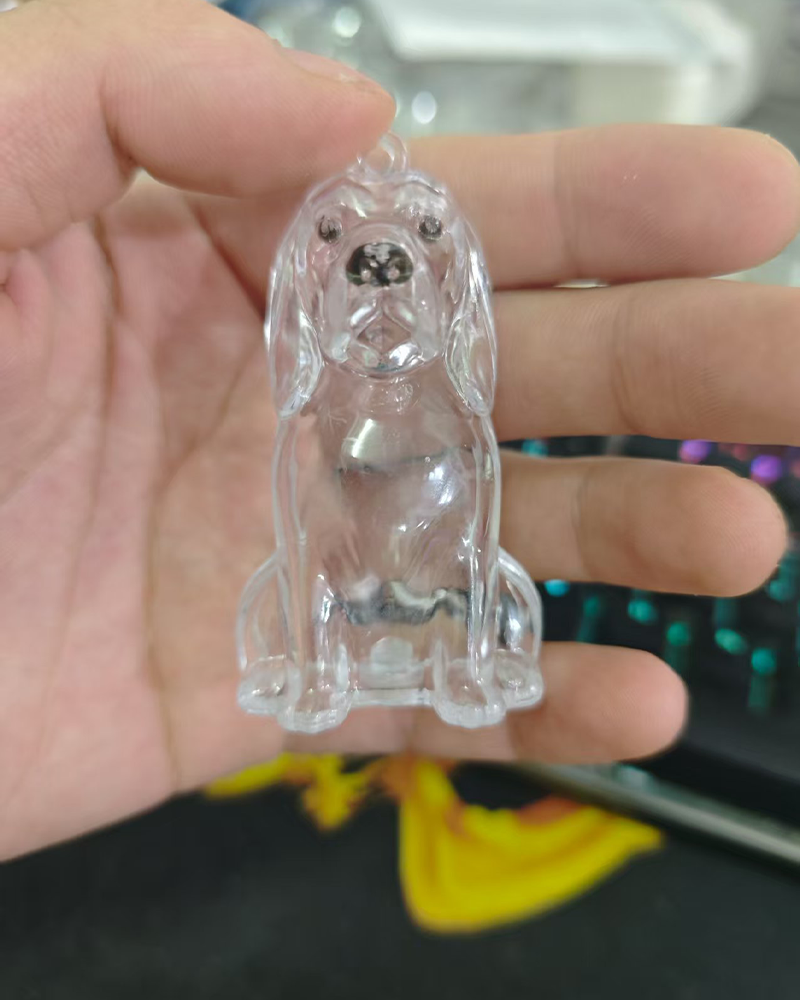 Dog Hair Keepsake Keychain - Memory Capsule Pendant