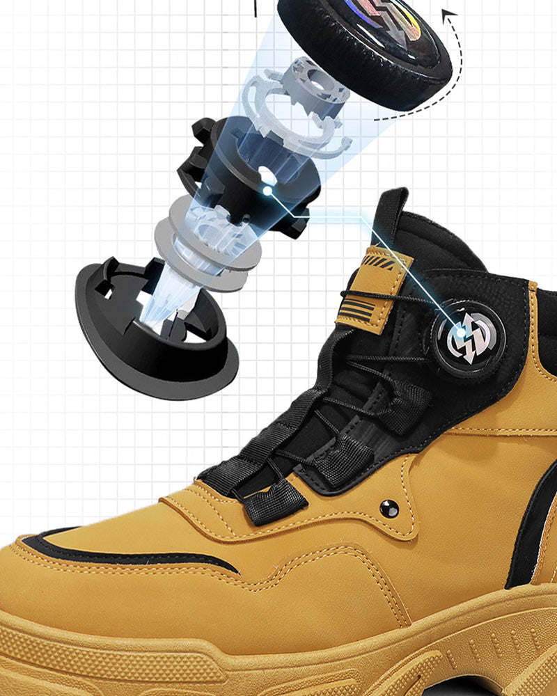 Men's Outdoor Swivel Buckle Work Shoes 🔄👞 – Waterproof 💦, Anti-slip 🚶‍♂️, Comfortable , Breathable 🌬️