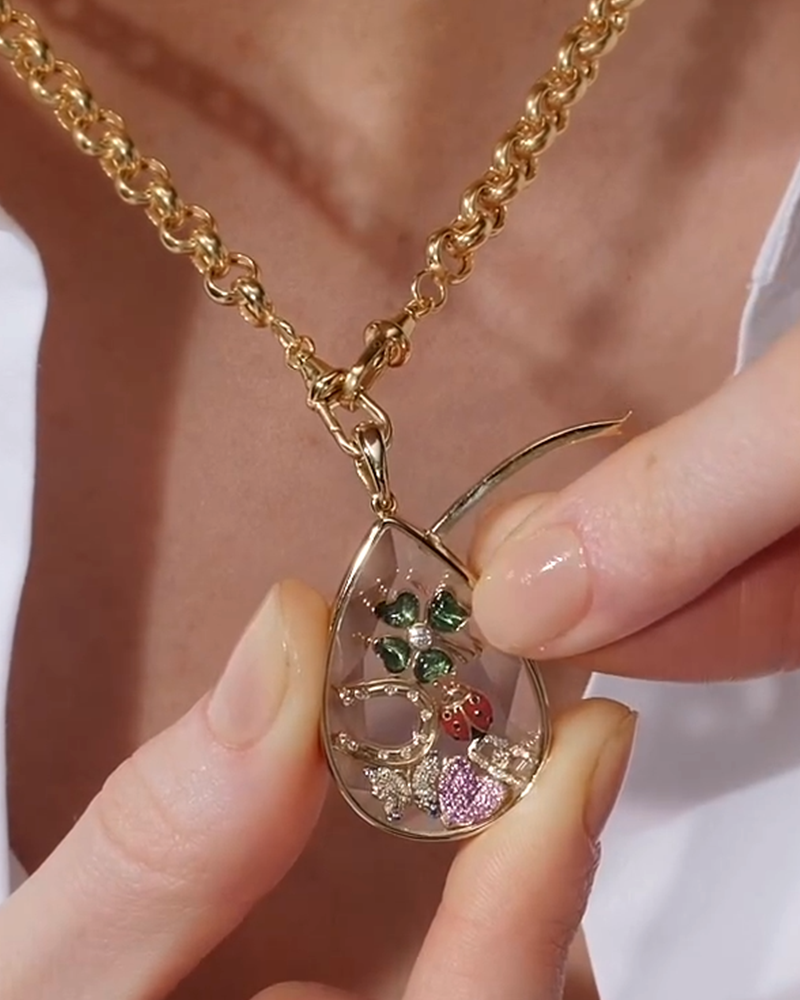 Personalized Photo Box Pendant And Necklace