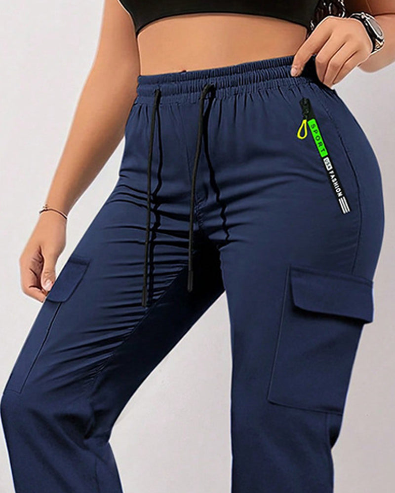Loose Large-Pocket Casual Work Pants