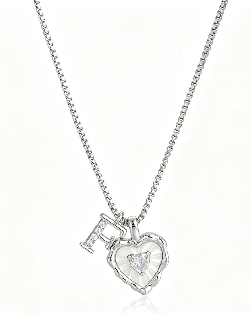 A–Z Micro Pave Letter Pendant Necklace