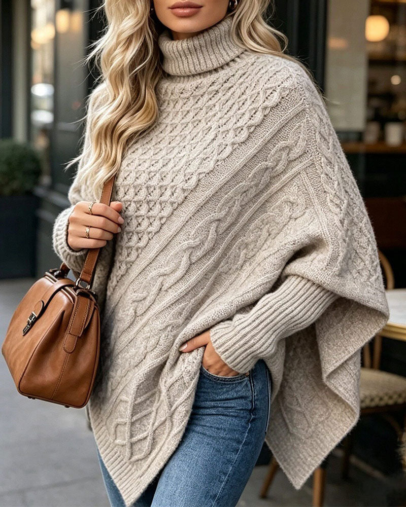 Irregular Solid Color Pullover