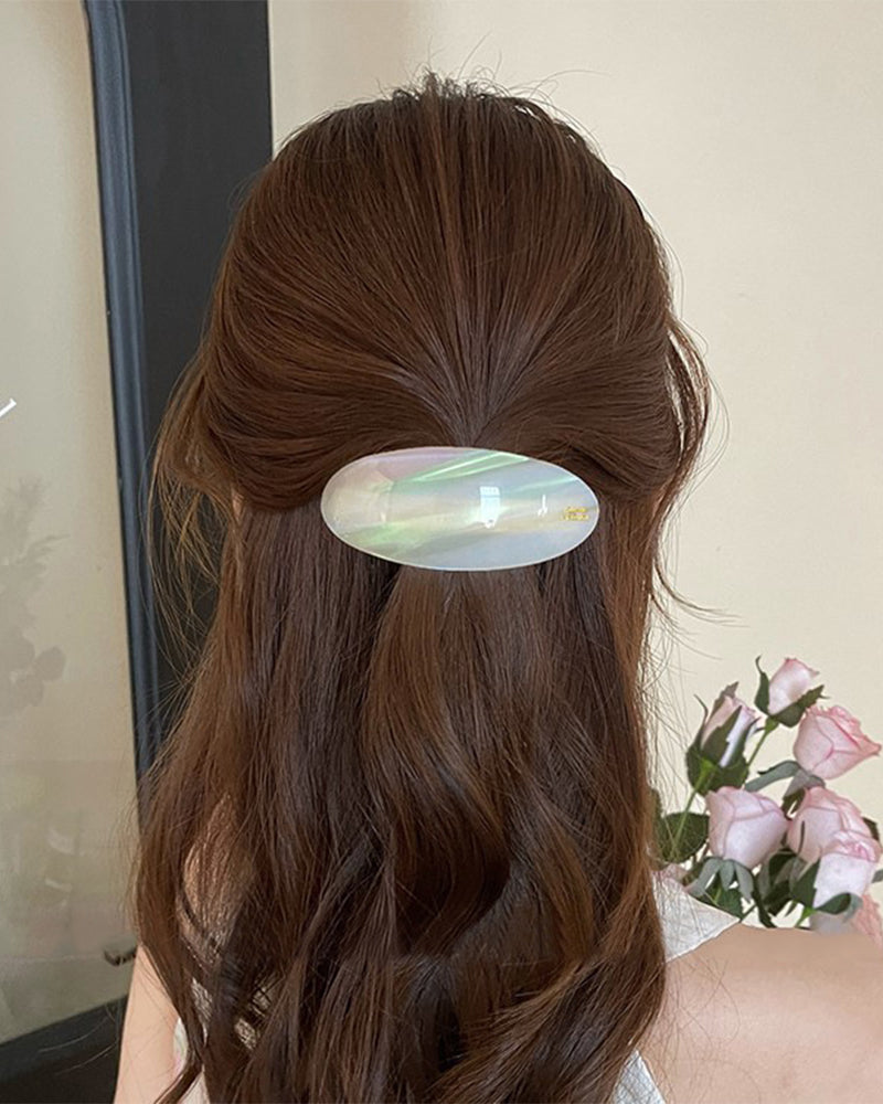 One-word Pone Tail Hairpin Advanced Sense Bangs Clip Half Tie Hair Spring Clip Side Clip Hair Accessories