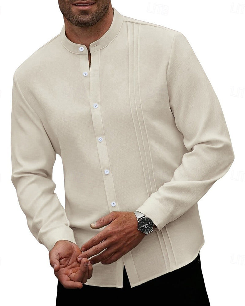 Men's Fashion Mini Mandarin Collar Shirt