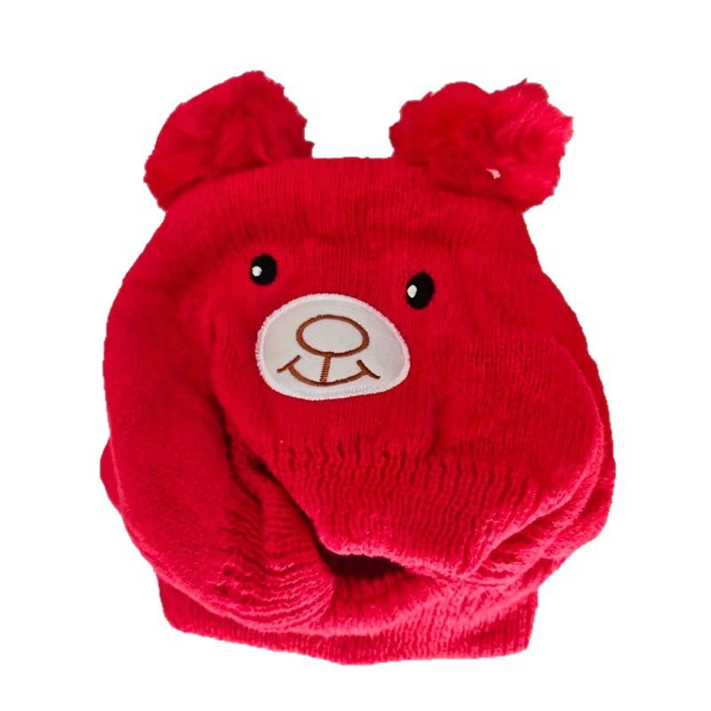 Large Dog Knitted Ear Scarf and Hat Set