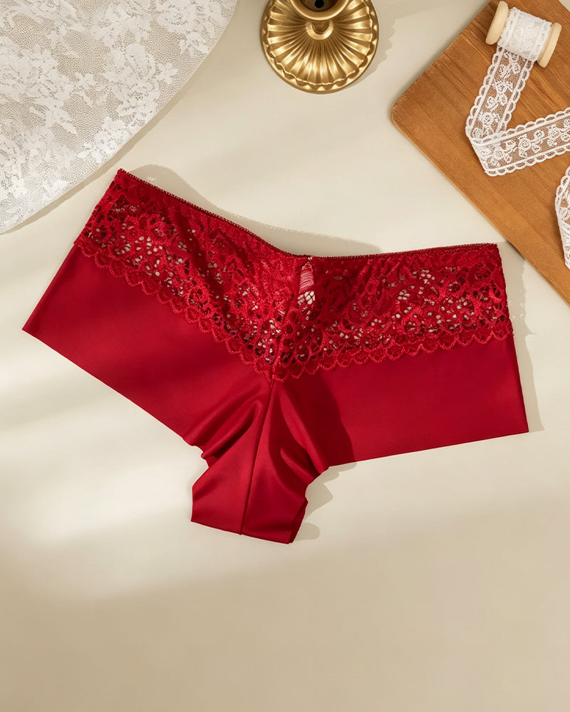 Breathable Hollow Out Ladies Boxer Lingerie