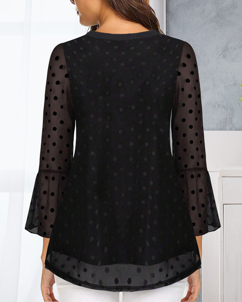 Polka Dot Elegant Blouse