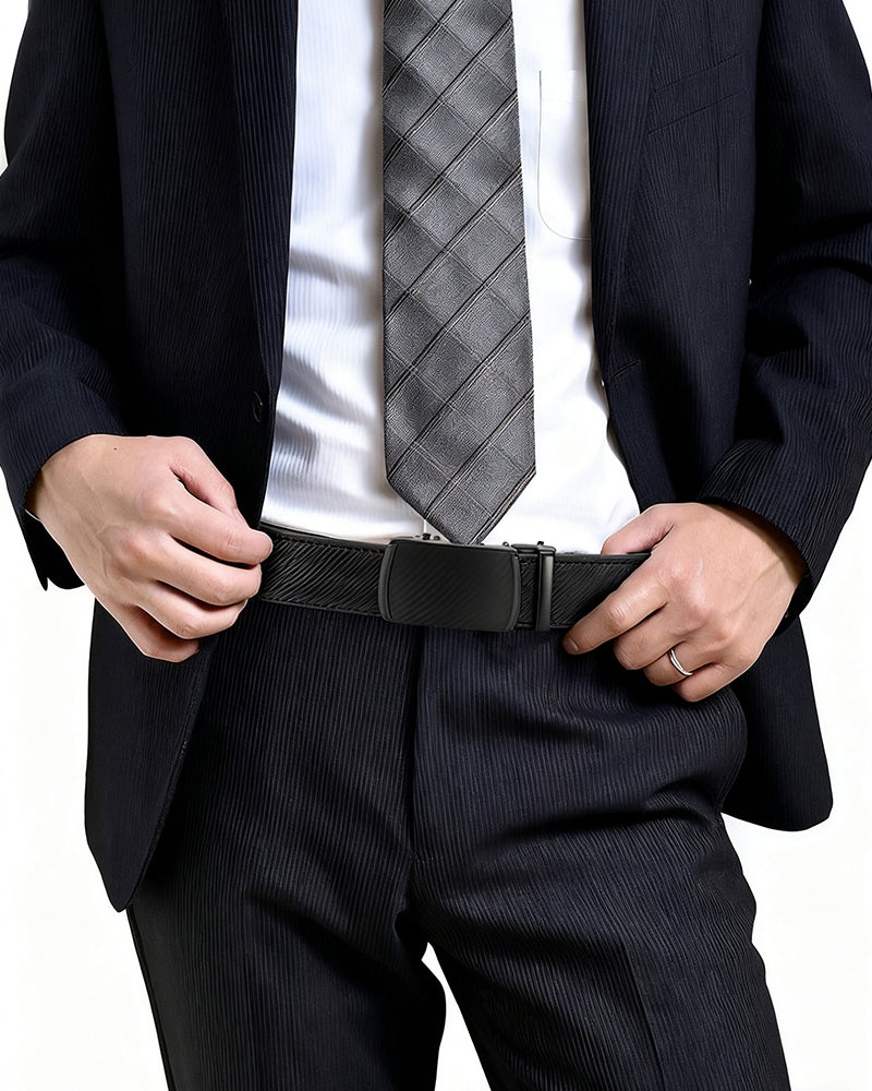 🎁 Leather Ratchet Belt With Adjustable Buckle💼