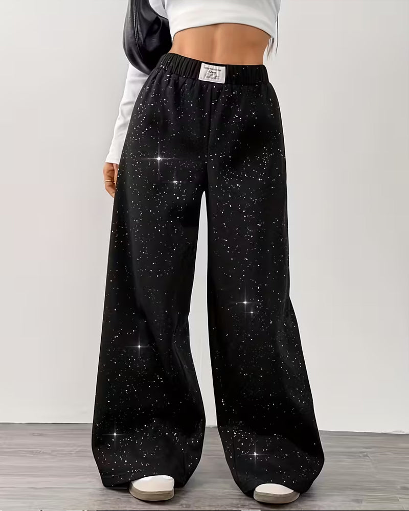 High-Waisted Slim Casual Sweatpants