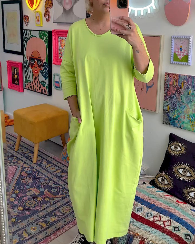 Short Sleeve Pocket T-Shirt Dress