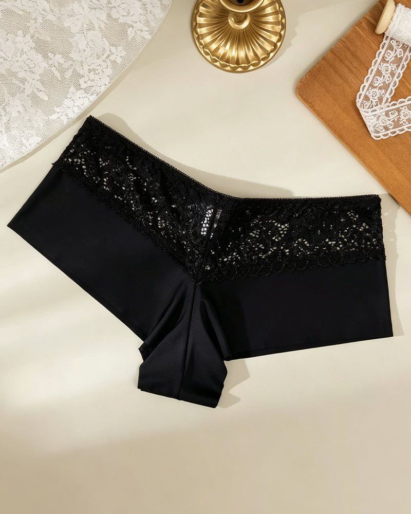 Breathable Hollow Out Ladies Boxer Lingerie