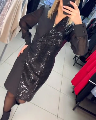 Temperament Sequin Fashion Dress