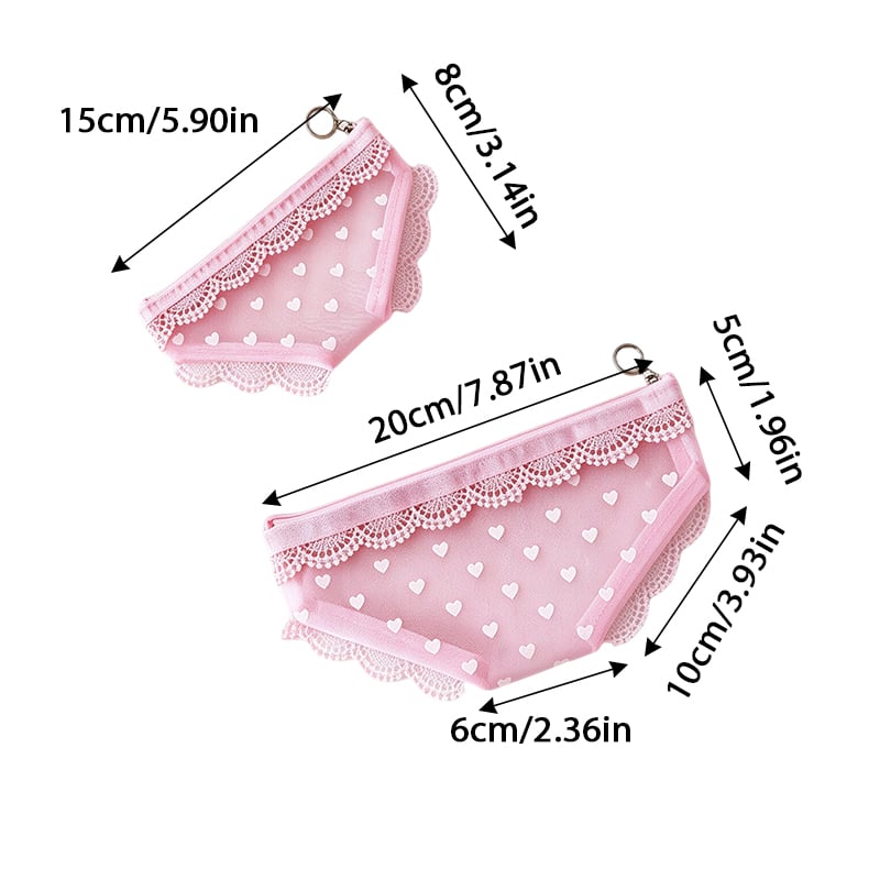 Heart-Shaped Triangular Bag