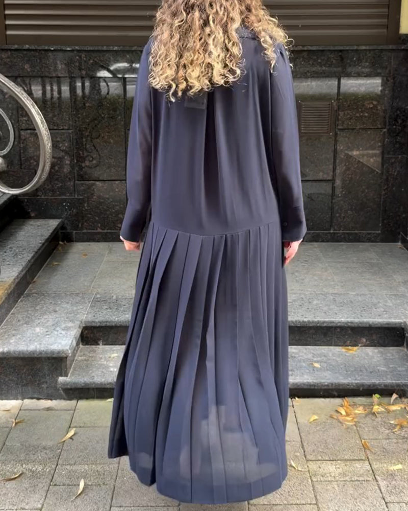 Slip Pleated Dress Set