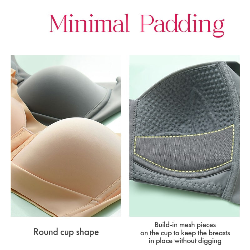 Seamless Front Closure Wire-free Push Up Bra